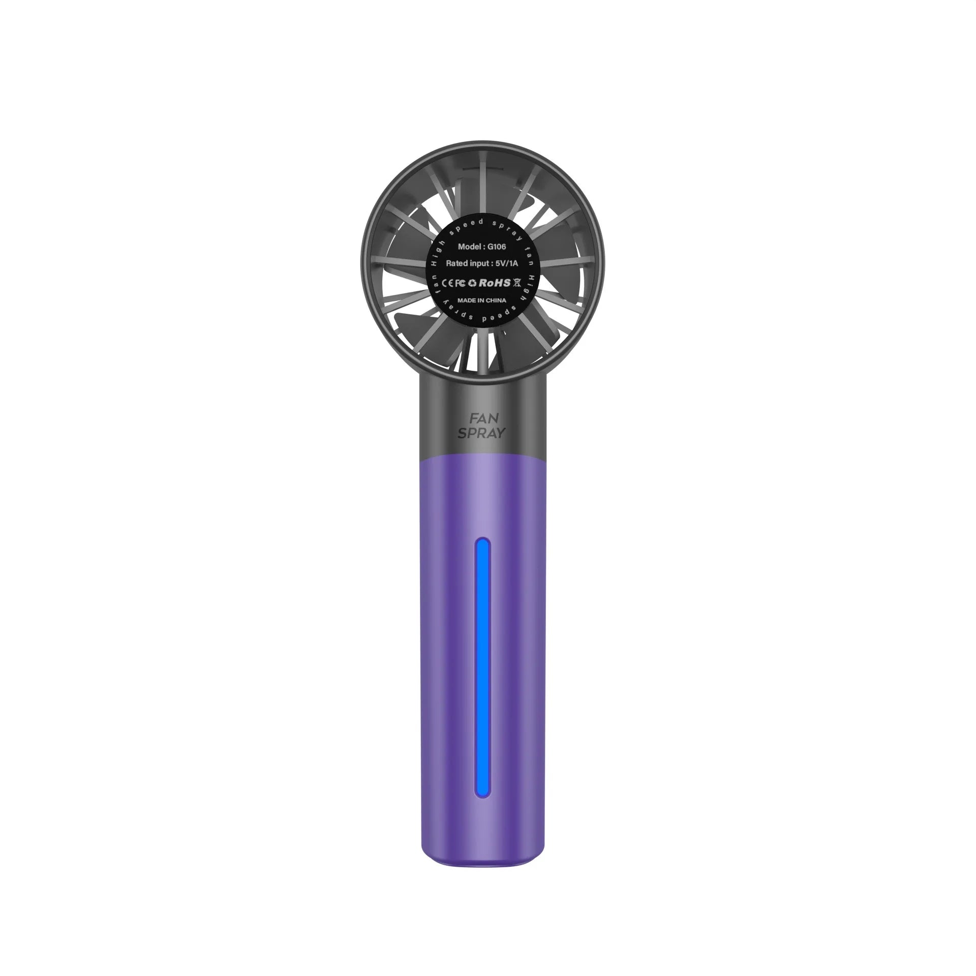 Portable Mist Fan – Handheld Cooling Fan with Water Spray